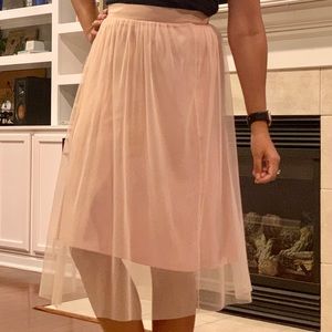 Pink/Blush tulle skirt